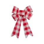Red White Check Bow RB442287