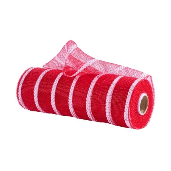 Red White Deco Mesh RE8903N5