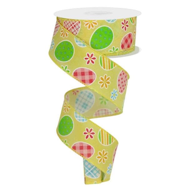 Yellow Easter Egg Ribbon RGE140529