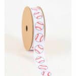 1" Grosgrain Baseball Ribbon