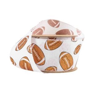 2.5" Glitter Football Ribbon - 10
yards