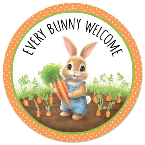 Welcome Bunny Sign - 12 inches