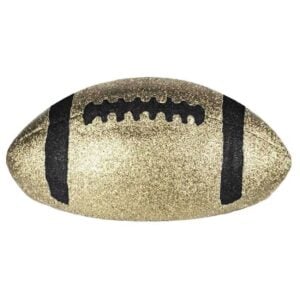 Half Black Gold Football - 11 inches