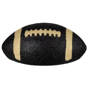 Half Gold Black Football - 11 inches