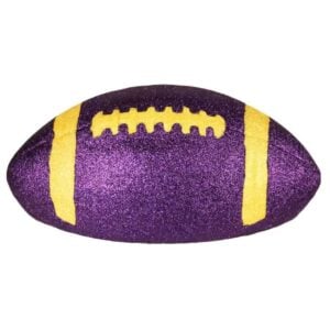 Half Yellow Purple Football - 11 inches