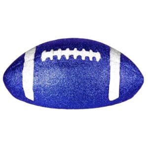 Half White Blue Football - 11 inches
