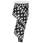 Black & White Polka Dot Ribbon