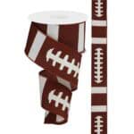 2.5" Football Ribbon - Laces - 50 yards