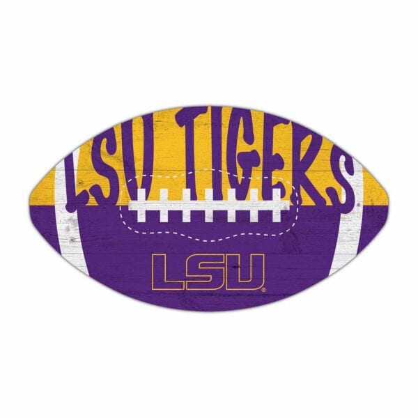 LSU Color Football Sign