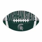 Michigan State Sign - Color Football