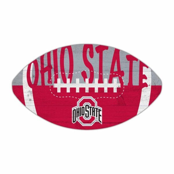 Ohio State Color Football Sign