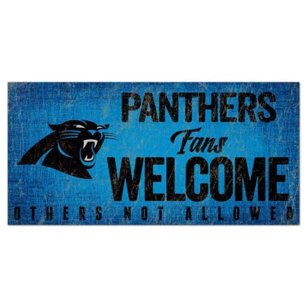 Carolina Panthers Sign - Fans Welcome