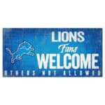 Detroit Lions Sign - Fans Welcome