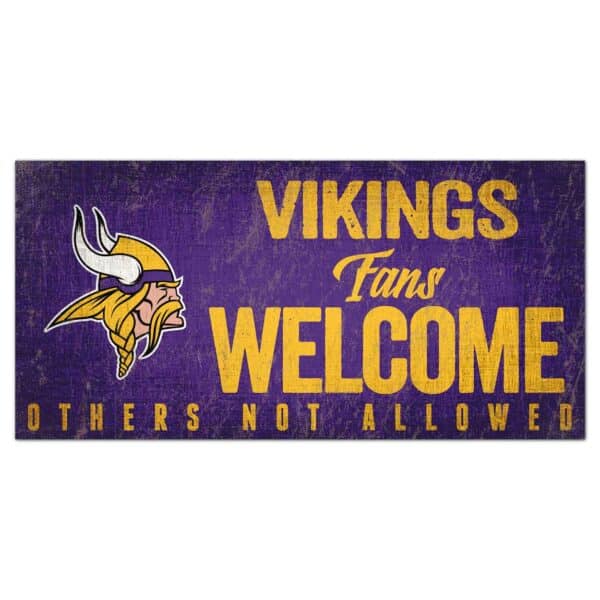 Minnesota Vikings Fans Welcome Sign