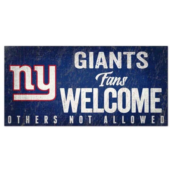New York Giants Sign - Fans Welcome