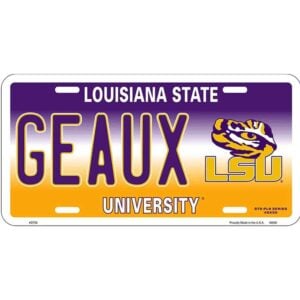 Geaux Tigers LSU License Plate