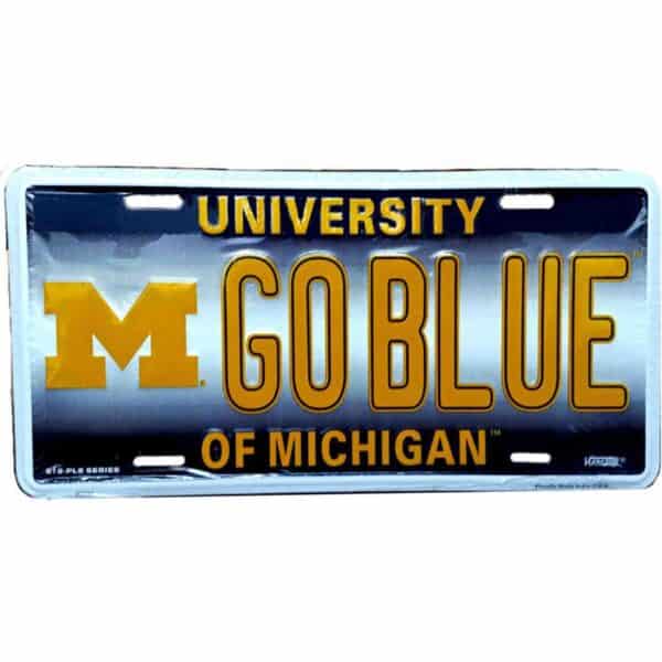 Go Blue Michigan License Plate