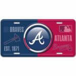 Atlanta Braves License Plate - Bullseye