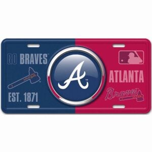 Atlanta Braves Bullseye License Plate