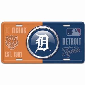Detroit Tigers Bullseye License Plate
