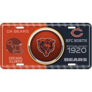 Chicago Bears Bullseye License Plate