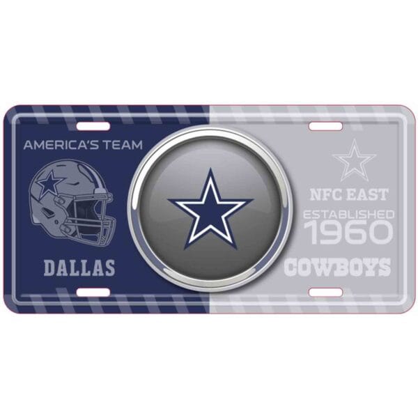 Dallas Cowboys Bullseye License Plate