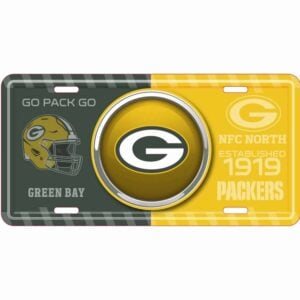Green Bay Packers Bullseye License Plate