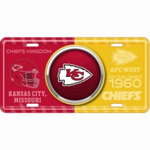 Kansas City Chiefs Bullseye License Plate