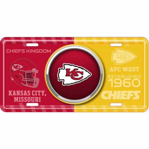 Kansas City Chiefs Bullseye License Plate