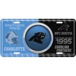 Carolina Panthers License Plate - Bullseye