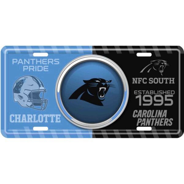 Carolina Panthers Bullseye License Plate