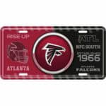 Atlanta Falcons License Plate - Bullseye