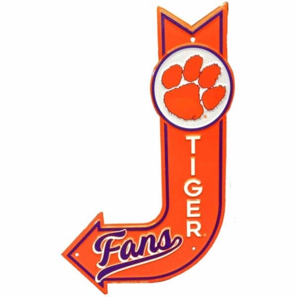Clemson Fan Arrow Sign