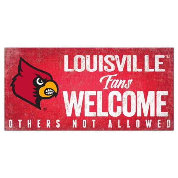 Louisville Cardinals Fans Welcome Sign