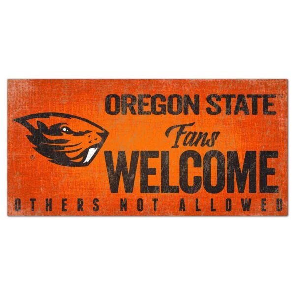 Oregon State Fans Welcome Sign