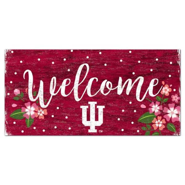 Indiana Hoosiers Flowers Sign