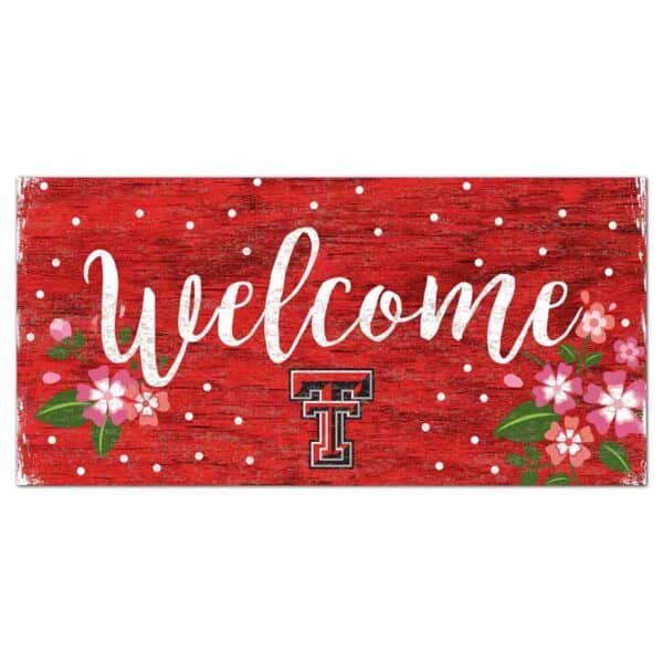 Texas Tech Flowers Sign