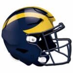 Michigan Football Helmet Sign