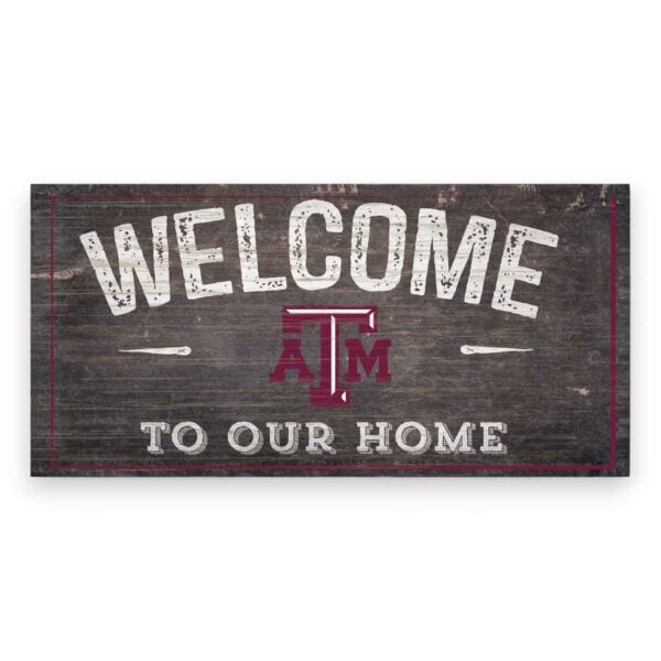 Texas AM Welcome Sign