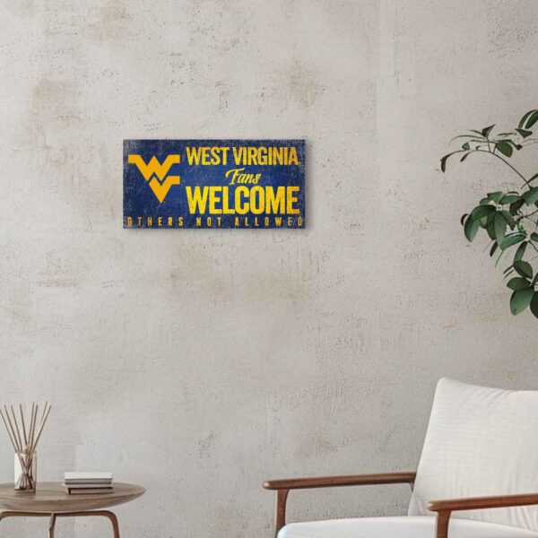 WVU Fans Welcome Sign