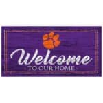 Clemson Home Sign