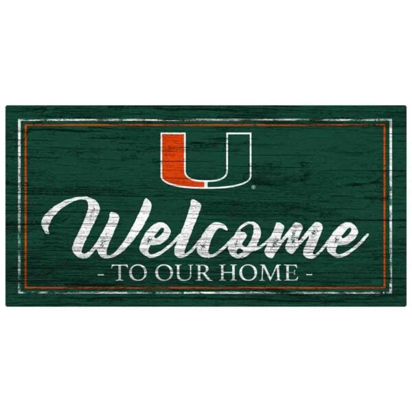 Miami Hurricanes Home Sign