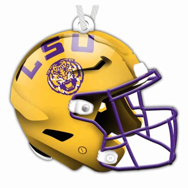 LSU Flat Helmet Ornament