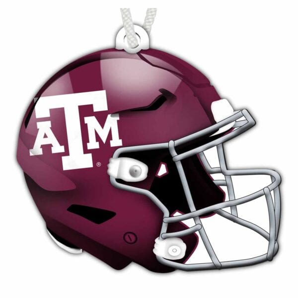 Texas AM Flat Helmet Ornament