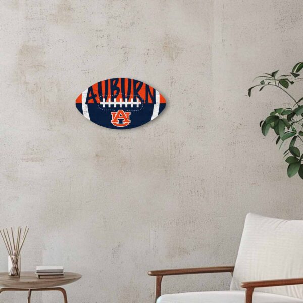 Auburn Tigers Color Football Sign