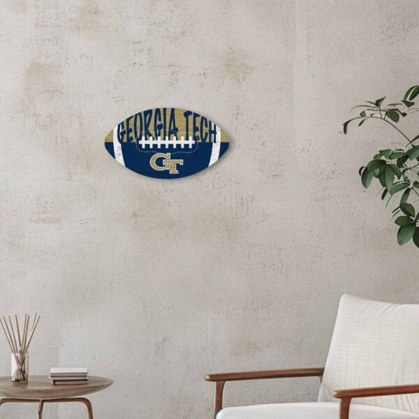 Georgia Tech Color Football Sign