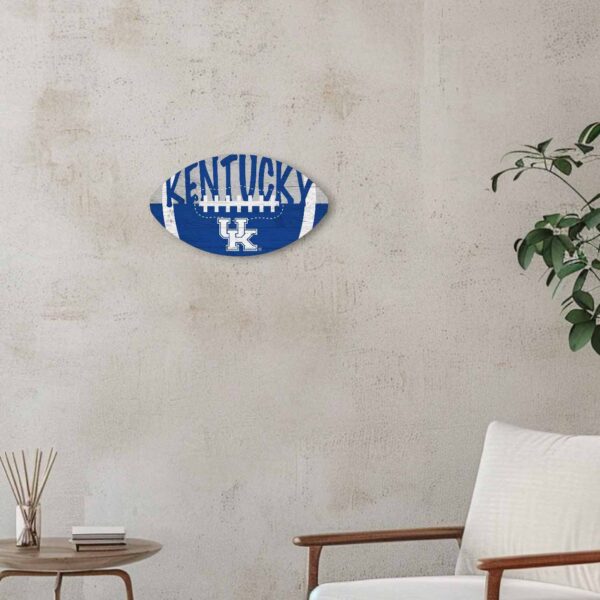 Kentucky Wildcats Color Football Sign