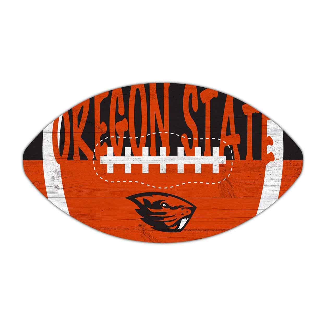 Oregon State Color Football Sign
