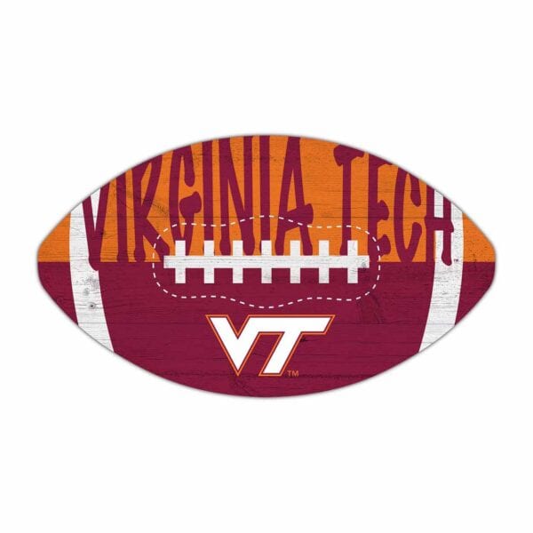 Virginia Tech Color Football Sign