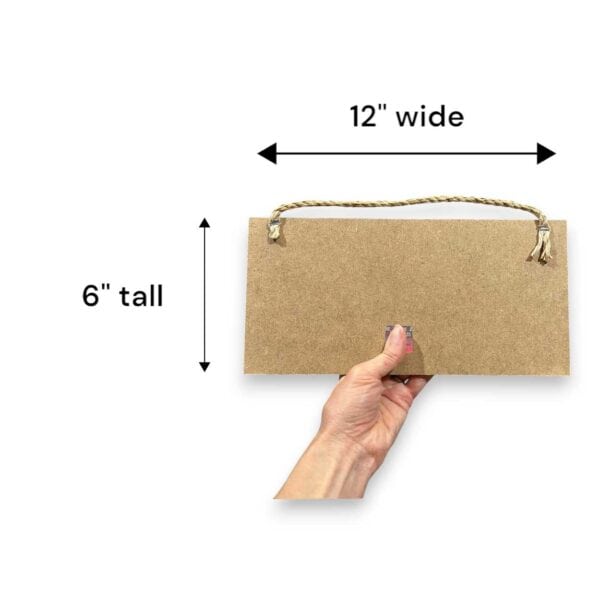 Fan Creations 6x12 Sign Measurements